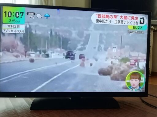 取り敢えずにどうですか？　2015年製　40インチ液晶テレビ　上部に縦線有り