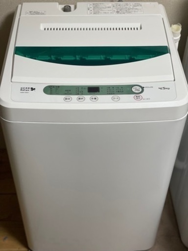 送料・設置込み　洗濯機　4.5kg ヤマダ　2017年