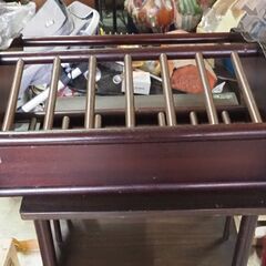 マガジンラック、アンティーク、レトロ、４３ｘ１６ｘ４０の画像