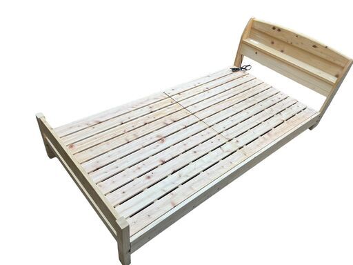 チヨダコーポレーション ベッドフレーム 木 ひのき TCB233？ シングル 美品 ②　直接引取大歓迎‼　地域限定有料配送サービスあり‼