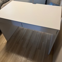 【お譲り先決まりました】パソコンデスク ゲーミングデスク ホワイト