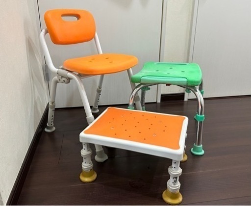 早い者勝ち！◇◆介護椅子　シャワーチェア3点セット　パナソニック　中古品◆◇
