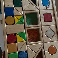 木でできた積み木