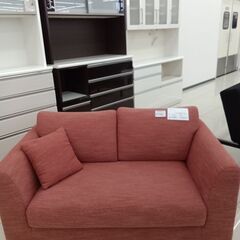 ★ジモティ割あり★  2人用ソファー オレンジ H76×D83×...