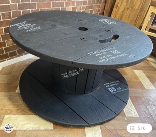 かっこいい　1点モノ　ドラムテーブル　アメリカン家具　アメリカン雑貨　男前家具　男前インテリア