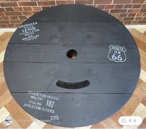 かっこいい　1点モノ　ドラムテーブル　アメリカン家具　アメリカン雑貨　男前家具　男前インテリア