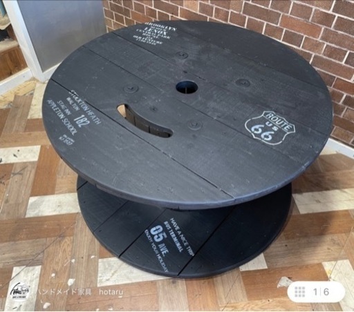 かっこいい　1点モノ　ドラムテーブル　アメリカン家具　アメリカン雑貨　男前家具　男前インテリア