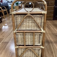 ラタンチェスト【町田市再生家具】233027の画像