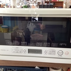 美原店　2015年製 オーブンレンジ 23L 石窯オーブン フラット 東芝 ER-M6 ホワイト 白 電子レンジ キッチン