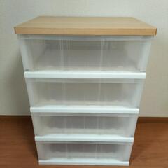 木製天板ストッカー４段