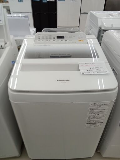 ★ジモティ割あり★ Panasonic 洗濯機 8Kg 17年製 動作確認／クリーニング済み HJ2395