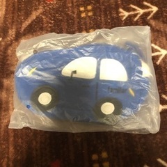 子供 ショルダーバッグ 車 青色の画像