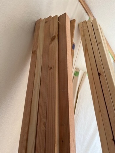 DIY 1×4材　木材45角　35角　木材の端材などまとめて　大工　現場　資材　日曜日大工に