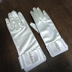 ウエディングフォト用雑貨　花冠　ウエディンググローブ　手袋の画像