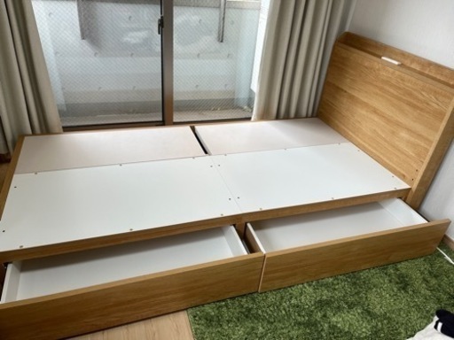 【取引中】ニトリ　収納付きシングルベッド