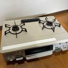 【急募】都市ガス用　リンナイ　ガステーブル　ガスコンロ　2口の画像