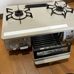 【急募】都市ガス用　リンナイ　ガステーブル　ガスコンロ　2口の画像