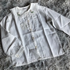 【決まりました新品❗️】１２０女児ブラウス フォーマル 入学式 ...