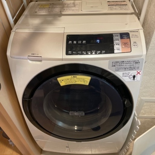 日立　ドラム式洗濯機BD-SV110A 風アイロン　　　