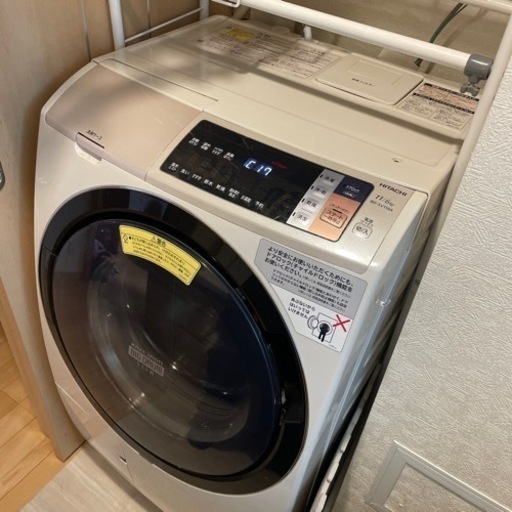 日立　ドラム式洗濯機BD-SV110A 風アイロン　　　