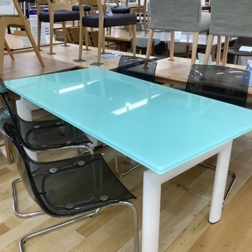 【トレファク ラパーク岸和田店】ガラス天板 ダイニング5点セット 入荷しました。