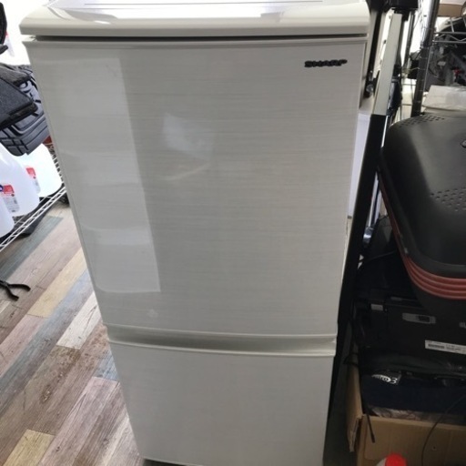 【美品】 SHARP シャープ 2ドア冷蔵庫 SJ-D14E-W 2019年製