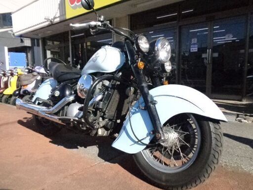 NO.4928　バルカン４００ドリフター　水冷４サイクルＶツインエンジン　ライトブルー　☆彡