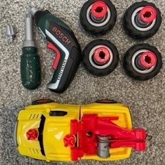 ボーネルンド　電動ドライバー付き車組み立ておもちゃ　大工　BOSCH 
