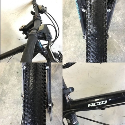 139★岐阜発　②△HEAD ACID/マウンテンバイク△26インチ/走行確認/10段変速/サドル破れ有り/防犯有り/グリップ劣化/現状品　R4.9/4★