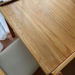 キッズデスク　テーブルセット　机　椅子 2脚の画像