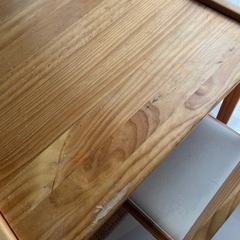 キッズデスク　テーブルセット　机　椅子 2脚の画像