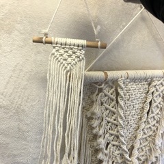 マクラメ タペストリー デザイン 壁掛け 手織り FreeSize おしゃれの画像