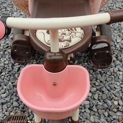 【SALE！3/7〜10まで】折りたたみ三輪車（サンシェード付き）ミニーちゃんの画像