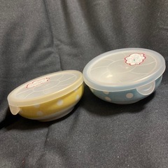 電子レンジ対応　ノンラップ　蓋付き小鉢　　2個セットの画像
