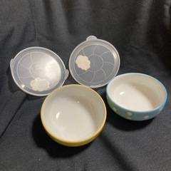 電子レンジ対応　ノンラップ　蓋付き小鉢　　2個セット