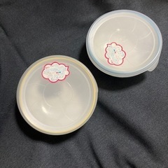 電子レンジ対応　ノンラップ　蓋付き小鉢　　2個セットの画像