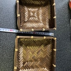 値下げ⭐️カゴの入れ物　蓋あり⭐️の画像