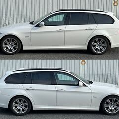修復歴無!! 車検二年付 LCI 後期モデル 直噴エンジン BMW E91 320i Mスポーツ 低走行 iドライブ 地デジ ETC 別でスタッドレスタイヤ付の画像