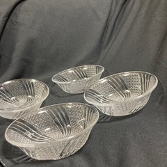 素麺等　小皿　ガラス　生活雑貨 食器 プレートの画像