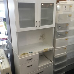 配達可【キッチンボード】【食器棚】【収納 】クリーニング済み【管理番号10503】