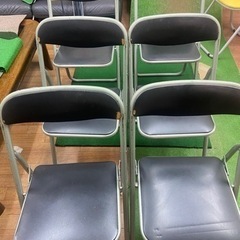 6脚　折りたたみパイプ椅子  会議椅子 ミーティングチェア 学習塾　業務椅子 パイプイス 折りたたみ の画像