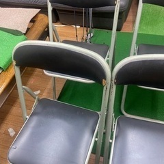 6脚　折りたたみパイプ椅子  会議椅子 ミーティングチェア 学習塾　業務椅子 パイプイス 折りたたみ の画像