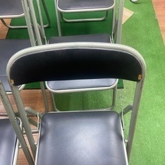 6脚　折りたたみパイプ椅子  会議椅子 ミーティングチェア 学習塾　業務椅子 パイプイス 折りたたみ の画像