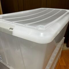 お譲り先決定しました　無印　ＰＰ衣装ケース・引出式・小 ２個セット・約４０×６５×１８ｃｍの画像