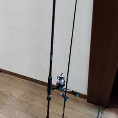 【値下げしました!】エメラルダスのエギングロッドとリールのセット！の画像