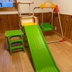 【決まりました】室内遊具ブランコすべり台付ジャングルジム　