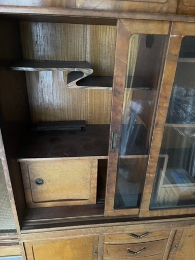 昭和　茶箪笥　アンティーク　家具 収納家具 キャビネット