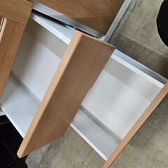 リサイクルショップどりーむ荒田店 No10302　お買い得品‼　収納多数♪　ワードローブ　クローゼット　全身鏡付き♪の画像