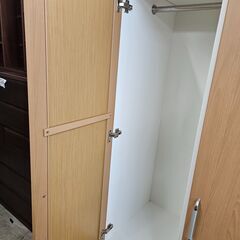 リサイクルショップどりーむ荒田店 No10302　お買い得品‼　収納多数♪　ワードローブ　クローゼット　全身鏡付き♪の画像