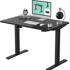 FLEXISPOT 電動式スタンディングデスク　 EG1 セット(足黒＋天板黒)